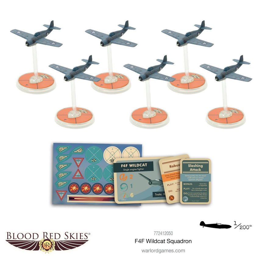 Grumman F4F Wildcat Squadron - Flugzeuge - Warlord Games - 772412050