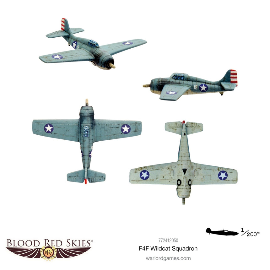 Grumman F4F Wildcat Squadron - Flugzeuge - Warlord Games - 772412050