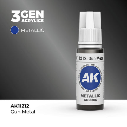AK Interactive 3rd Generation - Gun Metal 18 ml