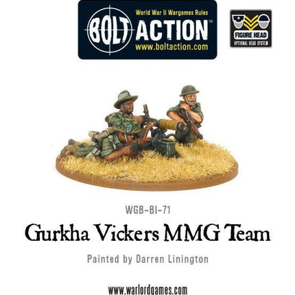 Gurkha Vickers MMG team