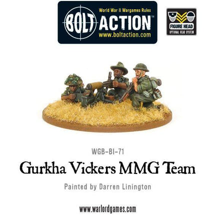 Gurkha Vickers MMG team