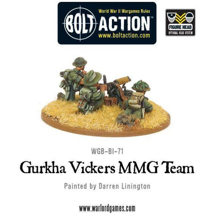 Gurkha Vickers MMG team