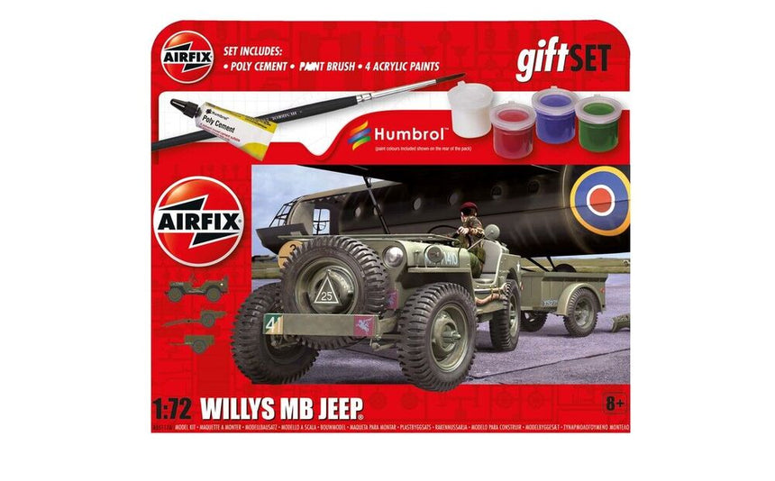 Hanging Gift Set Willys MB Jeep - Fahrzeuge - Airfix - A55117A