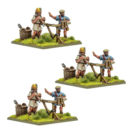 Hellenistic Greek light artillery bolt thrower battery