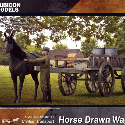 Horse Drawn Wagon - Fahrzeuge - Rubicon Models UK Ltd - 280090