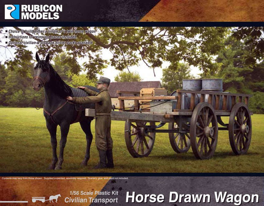 Horse Drawn Wagon - Fahrzeuge - Rubicon Models UK Ltd - 280090