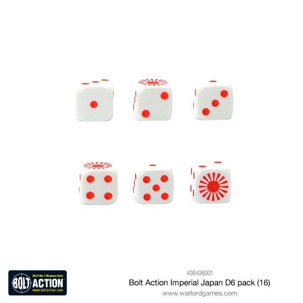 Imperial Japanese D6 Pack (16 Stk) - Zubehör - Warlord Games - 408406001