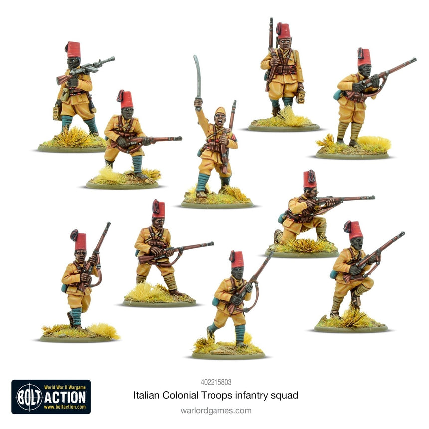 Italian Colonial Troops Infantry Squad - Infanterie - Warlord Games - 402215803