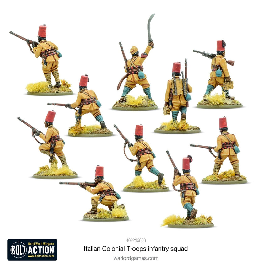Italian Colonial Troops Infantry Squad - Infanterie - Warlord Games - 402215803