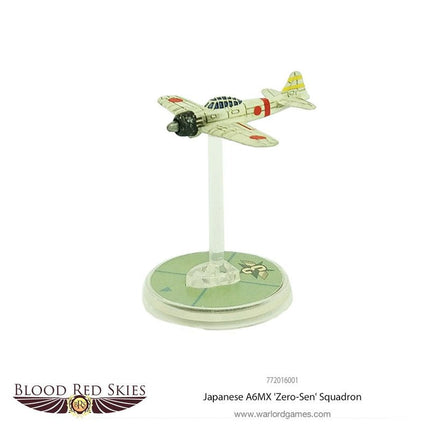 Japanese A6MX 'Zero-Sen' 6 Plane Squadron - Blood Red Skies - Warlord Games