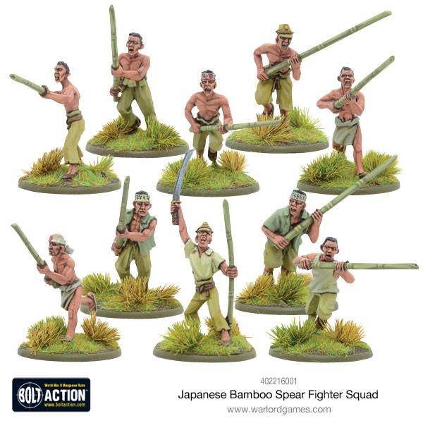 Japanese Bamboo Spear Fighter Squad - Infanterie - Warlord Games - 402216001