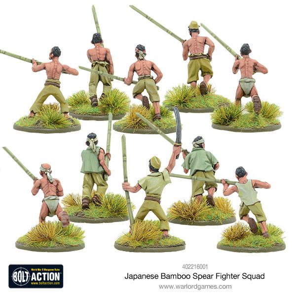Japanese Bamboo Spear Fighter Squad - Infanterie - Warlord Games - 402216001