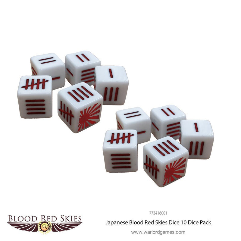 Japanese Blood Red Skies Dice - Zubehör - Warlord Games - 773416001