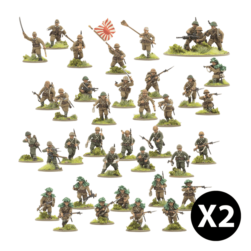 Japanese Infantry and Heavy Weapons Platoon - Warlord Games