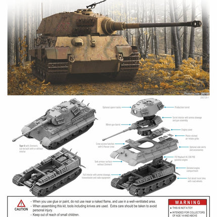 280100 - King Tiger with Zimmerit