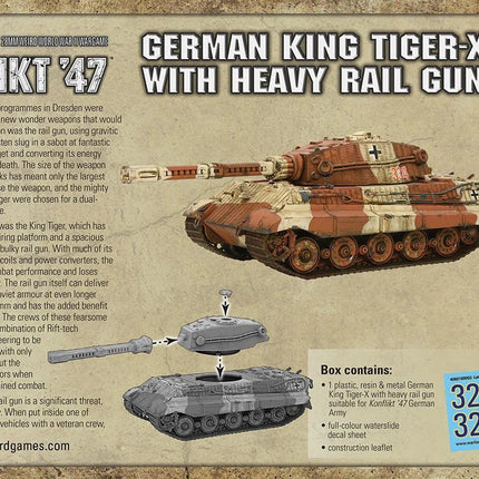 King Tiger - X with Heavy Rail Gun - Panzer - Warlord Games - 452410211