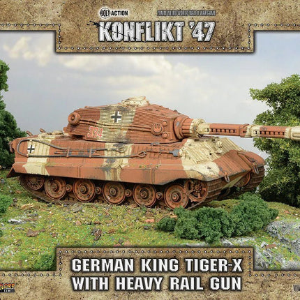 King Tiger - X with Heavy Rail Gun - Panzer - Warlord Games - 452410211