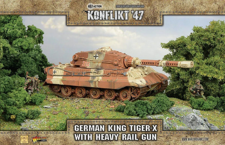 King Tiger - X with Heavy Rail Gun - Panzer - Warlord Games - 452410211