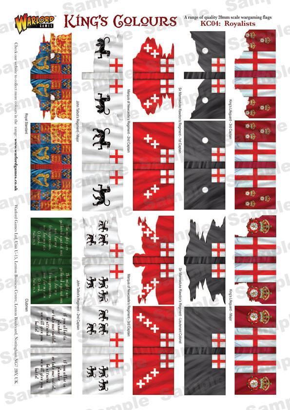King's Colours 4: Royalist - Fahnenbogen Englischer Bürgerkrieg