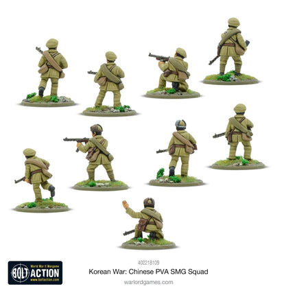 Korean War: Chinese PVA SMG Squad - Infanterie - Warlord Games - 402218109