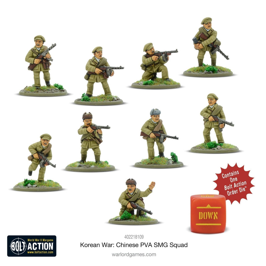 Korean War: Chinese PVA SMG Squad - Infanterie - Warlord Games - 402218109