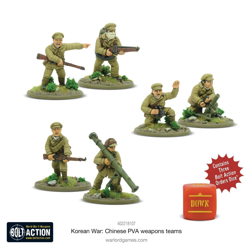 Korean War: Chinese PVA Weapons Teams - Infanterie - Warlord Games - 402218107