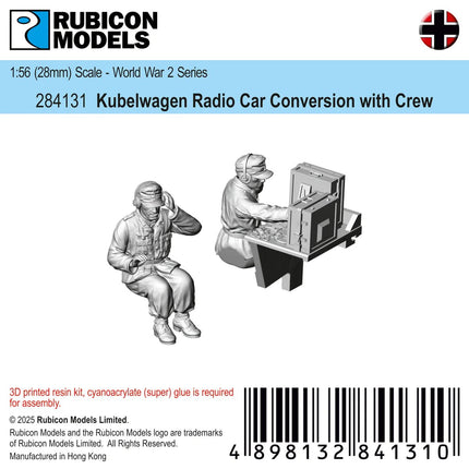 Kübelwagen Radio Car Conversion Kit with Crew - Sonder - /Einzelmodelle - Rubicon Models UK Ltd - 284131