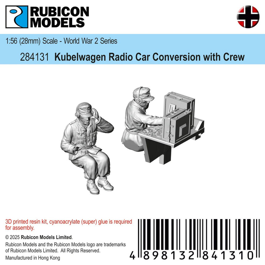 Kübelwagen Radio Car Conversion Kit with Crew - Sonder - /Einzelmodelle - Rubicon Models UK Ltd - 284131