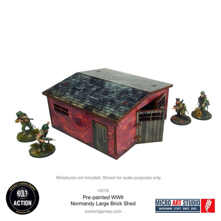 Large Brick Shed - Pre - painted Normandy - Gelände - Micro Art Studio - H00128