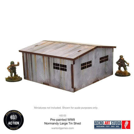 Large Tin Shed (Pre - painted Normandy) - Gelände - Micro Art Studio - H00130