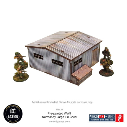Large Tin Shed (Pre - painted Normandy) - Gelände - Micro Art Studio - H00130
