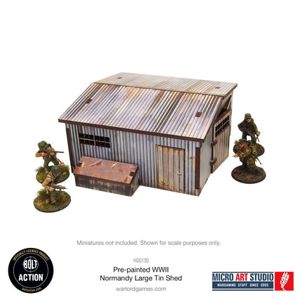 Large Tin Shed (Pre - painted Normandy) - Gelände - Micro Art Studio - H00130