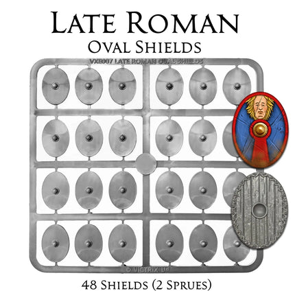 Late Roman Oval Shields x 48 - Zubehör - Victrix - VXE007