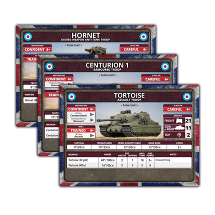 Late War Leviathans: British Unit Cards