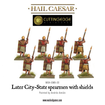 Later City - State Spearmen with Shields - Infanterie - Warlord Games - WG-EMB-30