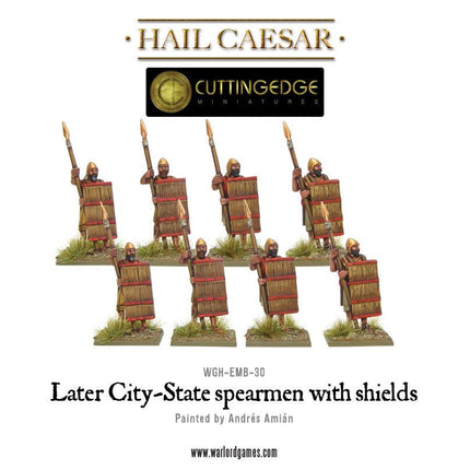 Later City - State Spearmen with Shields - Infanterie - Warlord Games - WG-EMB-30