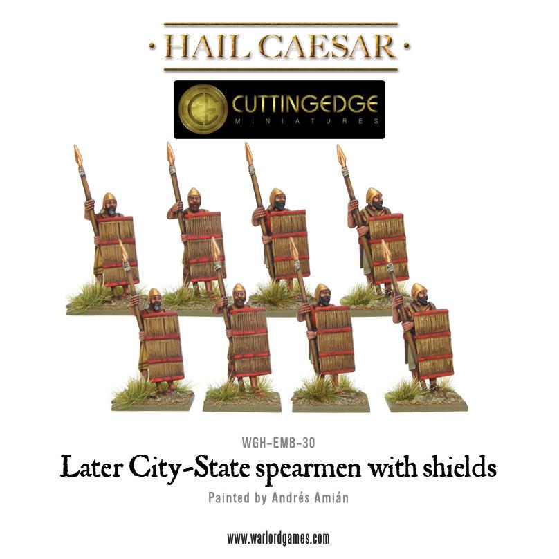 Later City - State Spearmen with Shields - Infanterie - Warlord Games - WG-EMB-30