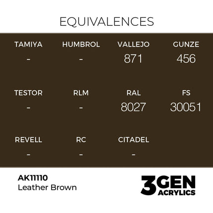 AK Interactive 3rd Generation - Leather Brown 18 ml