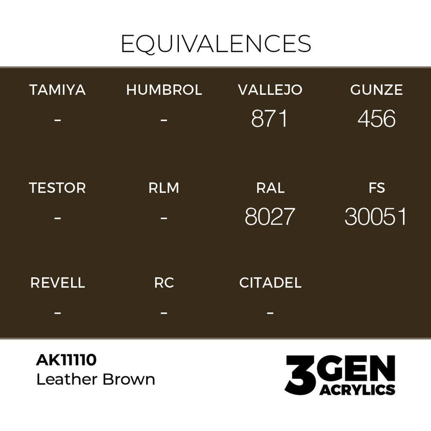 AK Interactive 3rd Generation - Leather Brown 18 ml