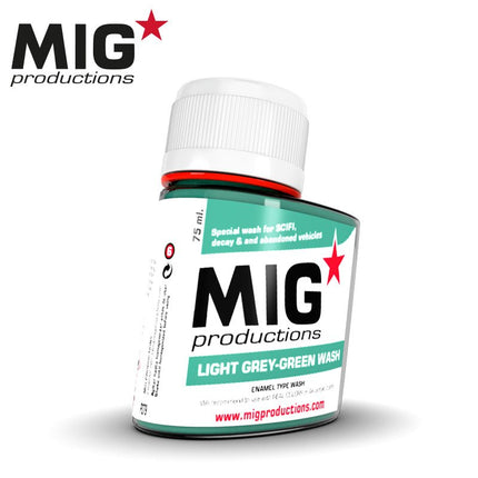 Light Grey-Green Wash - MIG Productions Wash (75 ml) - AK Interactive - P279