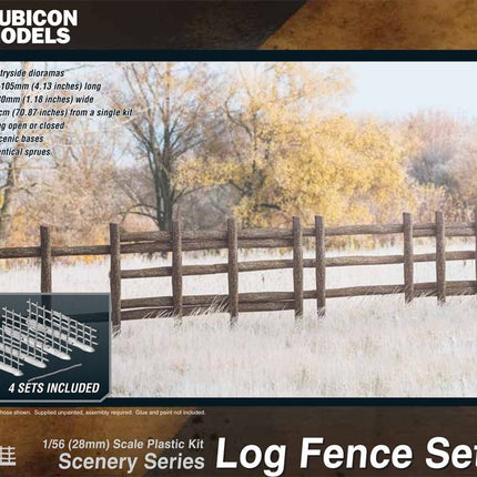Log Fence Set 1 - Gelände - Rubicon Models UK Ltd - 283001