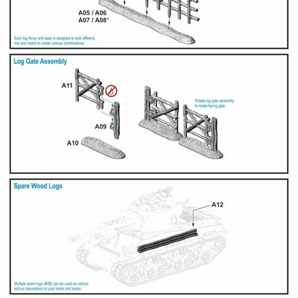283001 - Log Fence Set #1