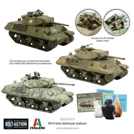 M10 Tank Destroyer Platoon - Panzer - Warlord Games - WGB-START-34
