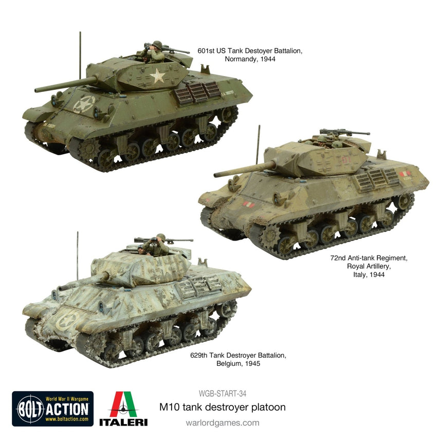 M10 Tank Destroyer Platoon - Panzer - Warlord Games - WGB-START-34