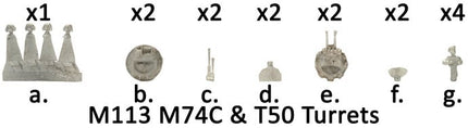 M113 Turrets (M74C / T50)