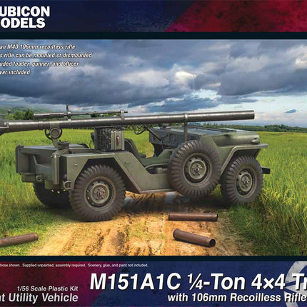 M151A1C 4x4 Truck with 106mm Recoilless Rifle - Fahrzeuge - Rubicon Models UK Ltd - 280125