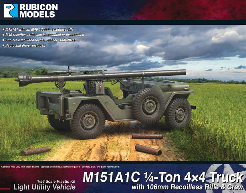 M151A1C 4x4 Truck with 106mm Recoilless Rifle - Fahrzeuge - Rubicon Models UK Ltd - 280125