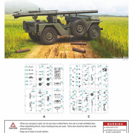 280125- M151AC 4x4 Truck with 106m Recoiless Rifle