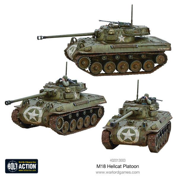 M18 Hellcat Armoured Platoon - Panzer - Warlord Games - 402013003