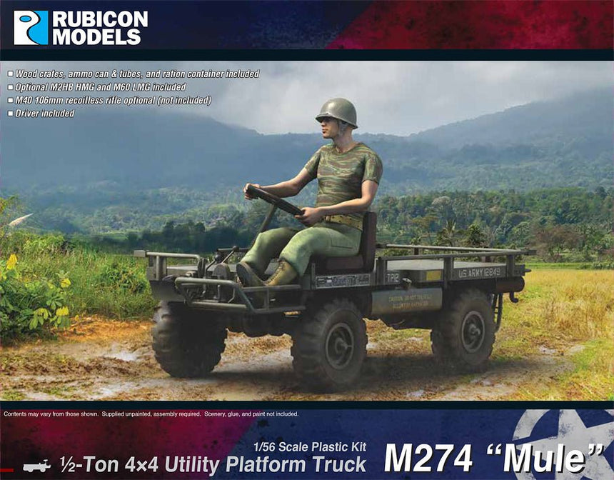 M274 "Mule" 4x4 Utility Platform Truck - Fahrzeuge - Rubicon Models UK Ltd - 280131